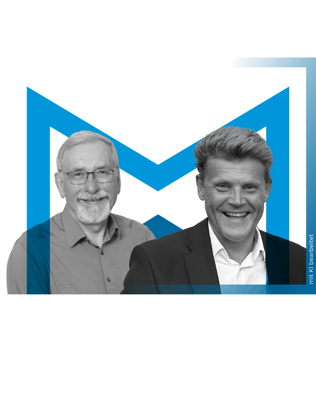 Bild der beiden Gründer in das MovWing-Logo eingebunden. Links: Franz Ehrenleitner. Rechts Dr. Reiner Bührer